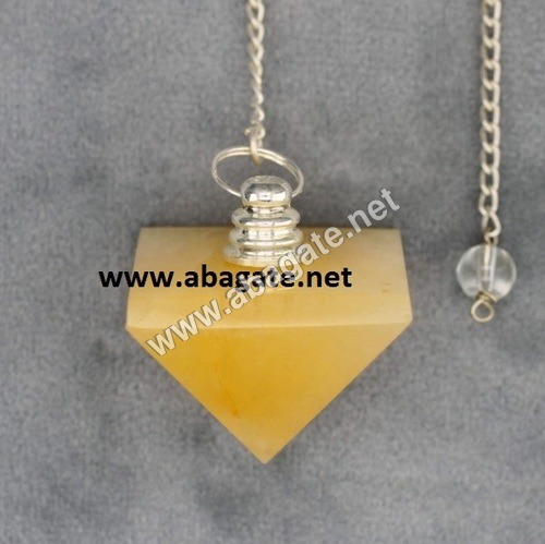 Yellow Aventurian Pyramid Pendulumn Grade: A+