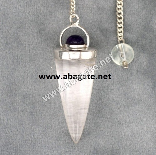 Clear Quartz Bullet Pendulumn Clear Quartz Bullet Pendulumn