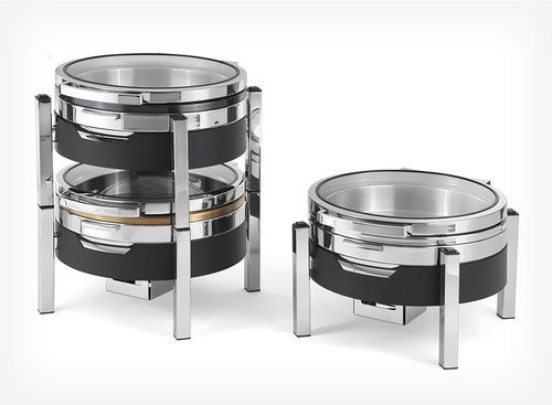 T-Collection Tiger Induction Chafing Dish (Round) Capacity: 5.5 Ltr Liter/Day