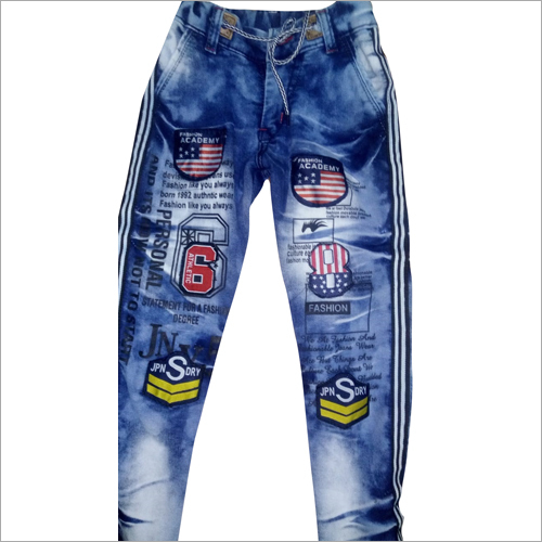 Boys Printed Stylish Jeans - Denim, Regular Fit, Multicolour | Quick Dry, No Fade, Hand Washable, Appealing Patterns