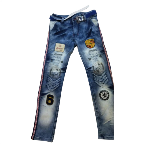 Available In Multicolour Printed Rugged Jeans