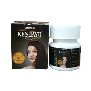 Ayurvedic Hair Tonic Keshayu Capsule For Healthy Hair Growth & Hair Loss By AYUCARE PHARMACEUTICALS
