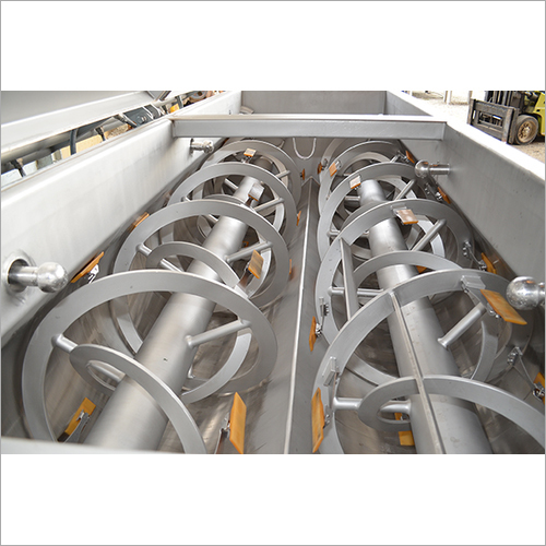 Semi Automatic Double Twin Shaft Mixer