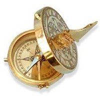 Ship Wheel Compass Pen Holder