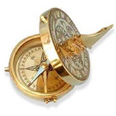 Brass Pocket Sundial