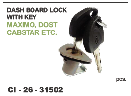 Dashboard Lock with Keys Maximo, Dost, Cabstar (Cinew) - Durable Metal Design | Vehicle Type: 4 Wheeler, Warranty Included
