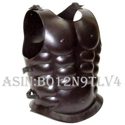 NauticalMart Steel Breast Plate Muscle Armor Dark Brown Finish