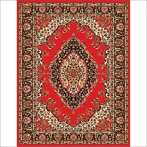 Maharaja 601 Red Synthetic Carpet