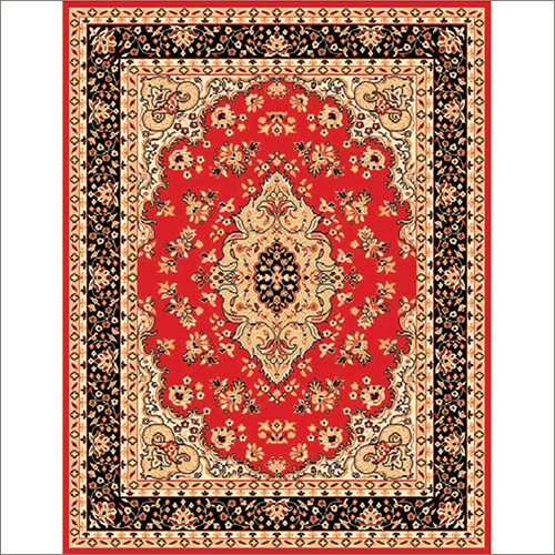 Maharaja 602 Red Synthetic Carpet