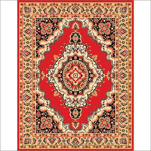 Maharaja 608 Red Synthetic Carpet