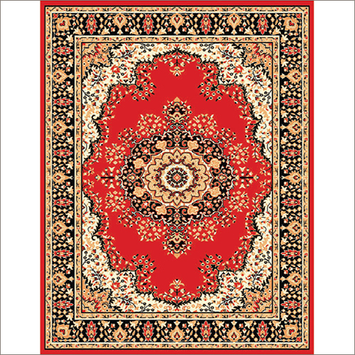 Maharaja 605 Red Synthetic Carpet