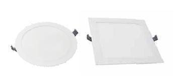 Flat Downlight Luminaires In Round & Square Shape