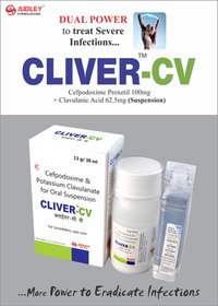 Cefpodoxime 100mg + Clavulanic Acid 62.50mg/5ml (Dry Syrup)