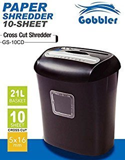 Shredder Gobbler Gs10Cd Paper Shredding Machine
