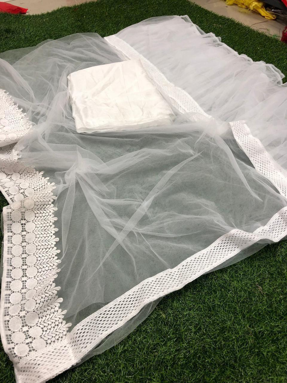Fancy Designer Party Wear Net Saree