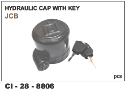 Hydraulic Cap with Key JCB