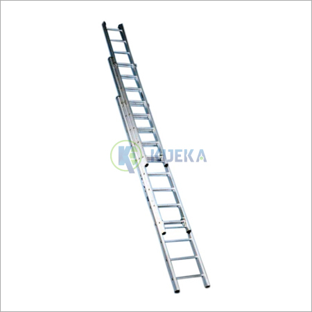 Wall Supporting Extension Ladder - Aluminium Material, 2-Section & 3-Section Design | Nylon Rope & Pulleys for Easy Operation