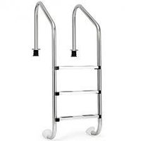 Swimming Pool Ladders - Abs Material,  Blue And White Color | Ideal For Swimming Pools, Durable And Weather-resistant Design