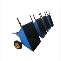 Heavy Duty Wheelbarrow - Steel, 3cft Capacity, Blue, 35 Kg | Sturdy Design, Rubber Grip Handles, Single And Double Wheel Models
