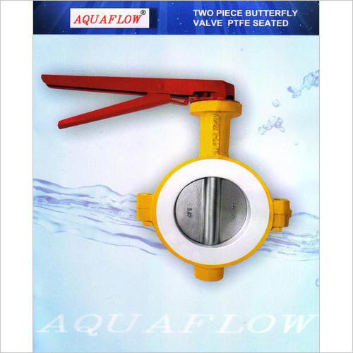 Aquaflow Two Piece Butterfly Valve Ptfe Seated Manual