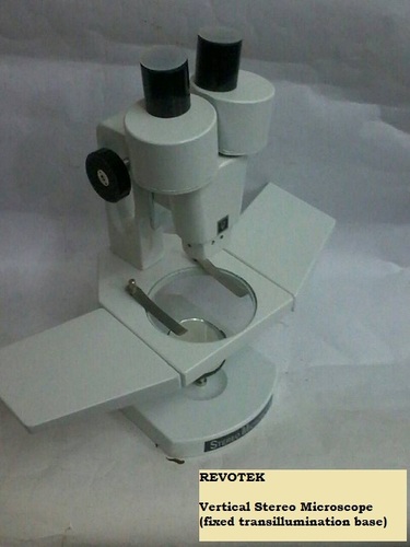 Vertical Stereo Microscope (Fixed Trans-illumination Base)