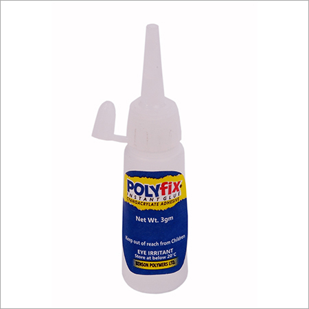 Polyfix Super CA Glue - 3 gm Plastic Bottle | Quick Bonding for Metal Wood Ceramics and Plastics Water Resistant Heat Resistant Single Component Adhesive