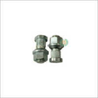 Front Wheel Bolt Taper Type - Steel, Standard Size, Silver | Forged, Zinc Plated, Polished Finish, Standard Warranty