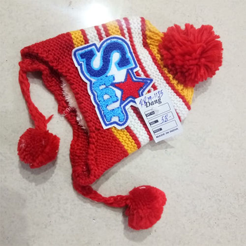 Kids Winter Cap - Wool Material, Different Sizes Available, Multiple Color Options | Designed for Baby Boys, Comfortable and Warm