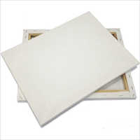 Canvas Board - Canvas Material, 16"x20" Dimensions, White Color, Rectangular Shape, Wooden Frame Type | Ideal For School And College Use