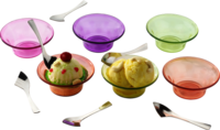Multipurpose Bowl With Spoon 6 Pcs Set