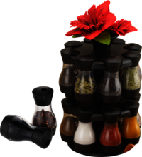 Masala Storage Royal 16 Jars With Flowers