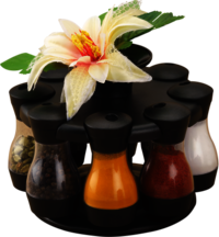 Masala Storage Royal 8 Jars With Flower Jars