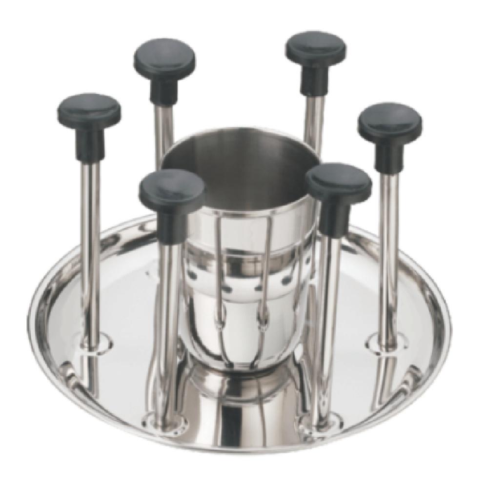 Stainless Steel Glass Stand with 6 Holders