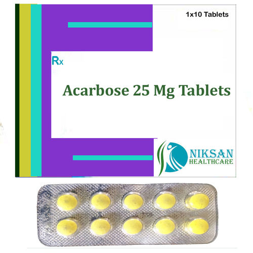 Acarbose Tablets 25 Mg General Medicines