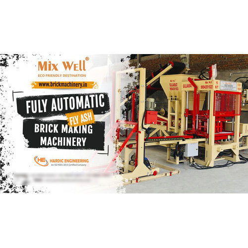 6 Brick Automatic Fly Ash Brick Making Machine