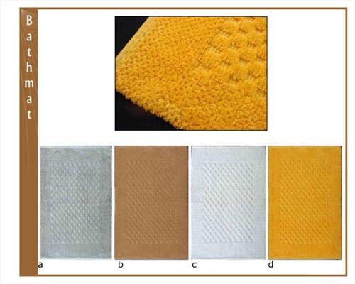 Tic Tac Design Bath Mats Back Material: Anti-Slip Latex