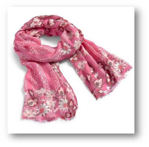 Hand Made Floral Printed Viscose Scarves