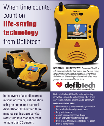 Defibtech Lifeline Semi Automatic AED with 7 Year Battery