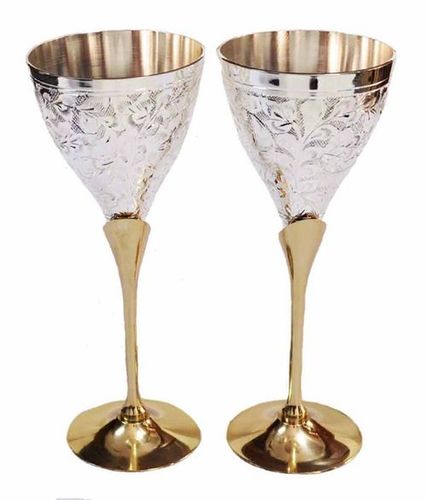 Luxotic Homes Decorative Wine Brass Goblet