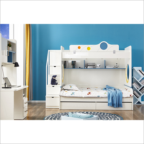 White Color Kids Bunk Bed