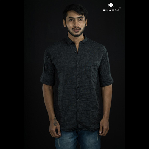 Mens Cotton Full Sleeve Shirt - Cotton, Plain, Full Sleeves, Suitable for All Seasons | Washable, Casual Wear, Ideal for Versatile Outfits