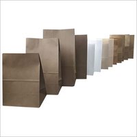 White And Brown Paper Pouches - Versatile Packaging Solution | Customizable Size For Eco-friendly Storage And Transport