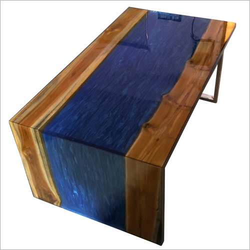 Solid Wood Epoxy Resin River Design Table Top