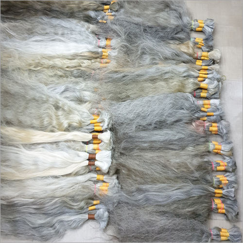 Natural Long Light Grey Hair Extensions