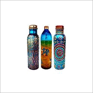 Brass Bottle - New Multicolor Design | Perfect for Household Use and Drinking Water Storage