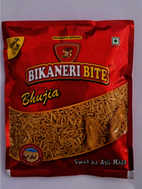 Bikaneri Bhujia - 190g | Khatta Meetha Original Bikaneri Namkeen, Navratan Mixture, 6 Months Shelf Life