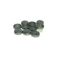 Disc Plug - Metal, Custom Size, Metallic Grey | Polished Surface, Press-fit Seal, Medium Hardness, Manual Insert Mounting