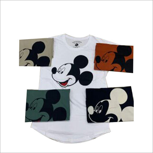 Mens Mickey Mouse Print T-Shirt