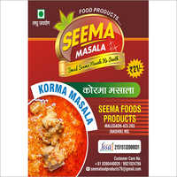 Korma Masala - Powder, 1-year Shelf Life , Easy To Use For Instant Mutton Dishes With Alluring Packaging And Detailed Usage Information