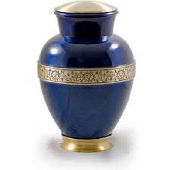 Magenta Brass Cremation Urn